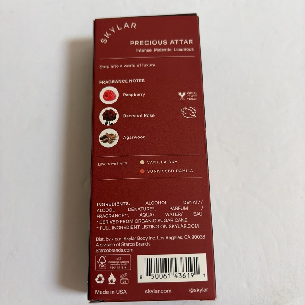NIB Skylar Precious Attar Roller Ball Oil Exclusive Scent Club .33 oz - Picture 5 of 6